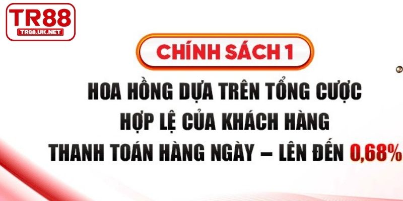 Affiliate dựa trên tổng cược hợp lệ của cấp dưới