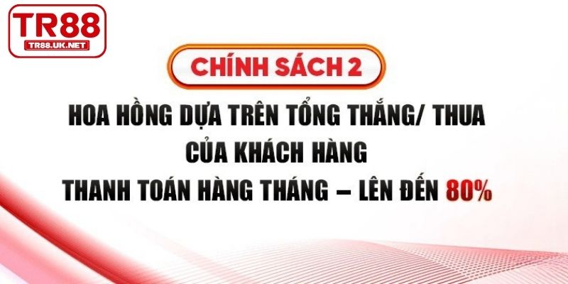 Đại lý TR88 tính doanh thu theo tháng