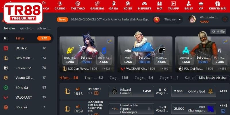 Đôi nét về Esports TR88