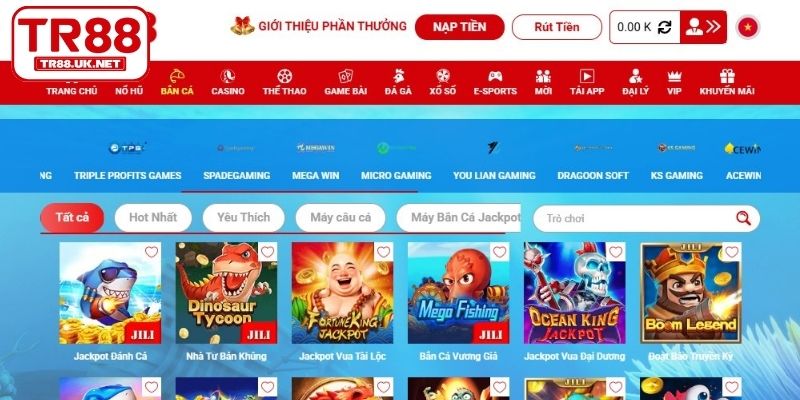 Giới thiệu về bắn cá TR88