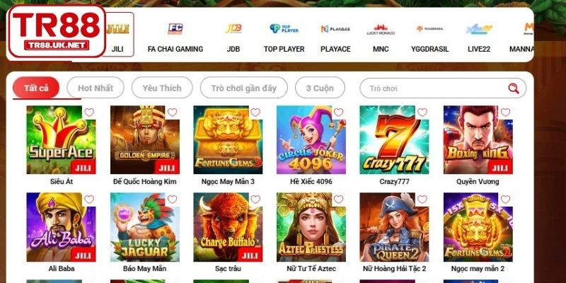 Những thế mạnh nổi bật của nổ hũ TR88